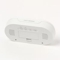 オーバルデジタル時計 ホワイト LAKOLE/ラコレ