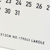 モノトーン万年カレンダー ホワイト LAKOLE/ラコレ