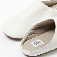 フェイクレザースリッパ ホワイト 1セット（2足） LAKOLE/ラコレ