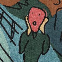 （世界の名作）ジャガードタペストリー スクリーム LAKOLE/ラコレ