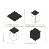 【LAKOLE/ラコレ】 ストレージスツール（スクエア） ブラック