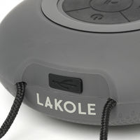 防滴ワイヤレススピーカー ブラック LAKOLE/ラコレ