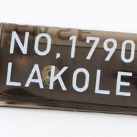 【LAKOLE/ラコレ】 PVCスリムコインケース ブラック