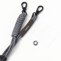 【LAKOLE/ラコレ】 リフレクターマルチスマホストラップ ブルー