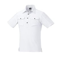 クロダルマ 半袖ポロシャツ ホワイト LL 26450-90-LL 1枚（直送品）