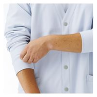 KAZEN カーディガン(男女兼用)ホワイト LL KZN205-10 1枚（直送品）