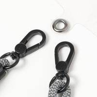 ミックスカラーマルチスマホストラップ ストライプ/カーキ LAKOLE/ラコレ