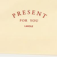 不織布ギフトバッグ（LL） アイボリー LAKOLE/ラコレ