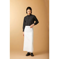 KAZEN マルチボタンダウンシャツ長袖(男女兼用) ブラック KZN105-85 LL 1枚（直送品）