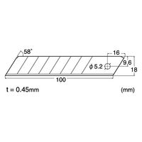 エヌティー NTカッターL型替刃 BL-2300 1ケース(100枚)