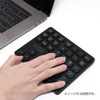 ナカバヤシ Bluetooth 十字キー付きワイヤレステンキー 黒 TENBT03/BK 1個