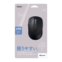 ナカバヤシ Bluetooth静音5ボタンBlueLEDマウス/ブラック MUS-BKF217BK 1個