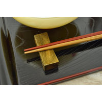 アオバ 箸 天然竹 刃 赤 23cm ●5個セット 4970112118503 1セット(5個入)（直送品）