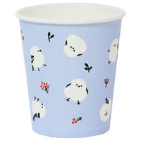 まるき ペーパーカップ シマエナガ柄 205ml 20個 4978446044765 1セット(1個×20)