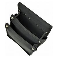 コヅチ 内側ポケット付ナイロン腰袋 A2 黒 1個（直送品）