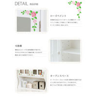 【軒先渡し】萩原 調味料ラック 幅420×奥行160×高さ500mm ホワイト MUD-7130WH 1台（直送品）