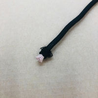 バンジー丸ゴムロープ 約4.5mmΦX80m 黒 ボビン巻X2個セット BUNGEE-CORD-4.5X80-BK 1セット(2巻)（直送品）