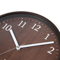 ノア精密株式会社 MAG掛時計 アズサ W-742 BR-Z ブラウン 1台 直径250mm クォーツ アナログ表示