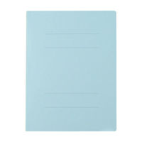 プラス　フラットファイル　A4タテ　樹脂製とじ具　ロイヤルブルー　青　10冊　No.021N（わけあり品）