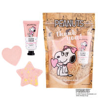 ピーナッツハッピーギフト ストロベリーミルク（ハンドクリーム：30ml、ハートバスフィズ・スターバスフィズ：各60g）1個