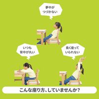 西川 Keeps 骨盤サポート まっすぐ姿勢 クッション 子供用 高反発 抗菌 理想な姿勢 ライトブルー HG93904653801 1個