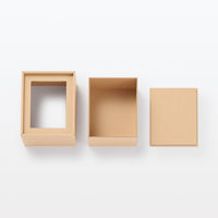 無印良品 フォトフレームにもなるトレカケース 約幅90×奥行110×高さ57mm ベージュ 良品計画