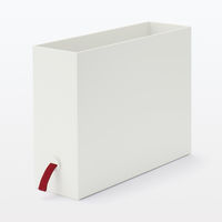 無印良品 ファイルボックス用つまみ ポリプロピレンファイルボックス専用 3個入り エンジ 良品計画