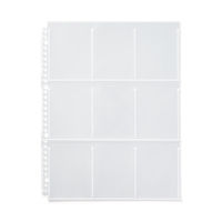 無印良品 ポケットが選べるシリーズ 専用リフィル A4ワイド用トレーディングカードサイズ 9ポケット10枚入 1セット（1袋×2）