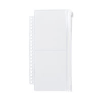 無印良品 ポケットが選べるシリーズ 専用リフィル A5スリム用 ファスナー付 2ポケット 2枚入 1セット（1袋×2） 良品計画