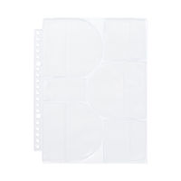 無印良品 ポケットが選べるシリーズ 専用リフィル A5ワイド用 6ポケット（大3/小2/ミニ1） 2枚入 1セット（1袋×2）