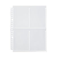 無印良品 ポケットが選べるシリーズ 専用リフィル A5ワイド用トレーディングカードサイズ 4ポケット10枚入 1セット（1袋×2）