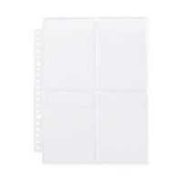 無印良品 ポケットが選べるシリーズ 専用リフィル A5ワイド用 4ポケット 2枚入 1セット（1袋×2） 良品計画