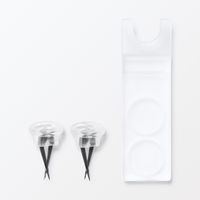 無印良品 壁に付けられるアクリルディスプレイ コの字型 約幅22×奥行12×高さ2.5/5cm 石こうボード用 良品計画