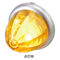 パーマンコーポレーション マーカー ランプ SMDLED プラレンズ イエロー DC12/24V 防水 1167433000 1個（直送品）