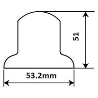 パーマンコーポレーション ナットキャップ 33mm ステンレス 8ヶ入 新ISO規格対応 1213251000 1個（直送品）