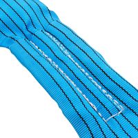 パーマンコーポレーション ソフト エンドレス スリング 92mm×2.5m 青 6455030000 1個（直送品）