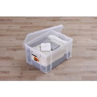 【バックルコンテナ】アイリスオーヤマ コンテナ 金属バックル コンテナボックス 容量58.7L BL-65R クリア 1個