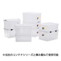 【バックルコンテナ】アイリスオーヤマ コンテナ 金属バックル コンテナボックス 容量43.4L BL-45R クリア 1個