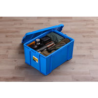 【コンテナボックス】アイリスオーヤマ コンテナ ボックスコンテナ 本体のみ (ふた別売り) 容量58.7L B-65R ブルー 1個