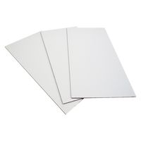 トッパン・コスモ 板ダンボール 白 180×90cm 8mm 60枚セット FB14-0060-SK 1セット(60枚)（直送品）