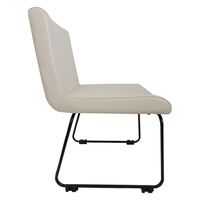 リーフジャパン 応接チェアーMAOLアイボリー LFP-RC21L-IV-H 1脚（直送品）