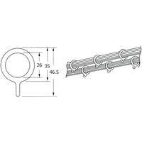 サクセス カーテン リングランナーS 10個入 外径約35mm ホワイト SC-M2103 1袋(10個)