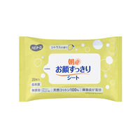 ピジョンタヒラ 朝用お顔すっきりシート シトラスの香り 清拭 介護 保湿成分配合 1パック（20枚入）