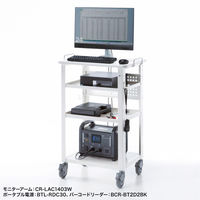 サンワサプライ マルチカート 幅640×奥行450×高さ983mm ホワイト RAC-FA8 1台（直送品）