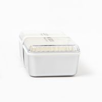 モノクロシルバードームランチボックス ブラック LAKOLE/ラコレ