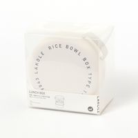 モノクロどんぶりランチボックス ホワイト LAKOLE/ラコレ