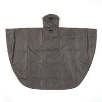 パッカブルレインポンチョ チャコール LAKOLE/ラコレ