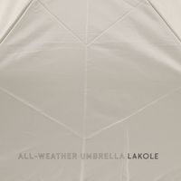 軽量 晴雨&遮熱折り畳み傘 ベージュ LAKOLE/ラコレ