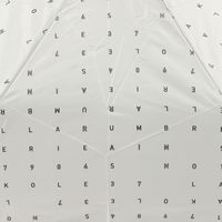 晴雨&遮熱プリント折り畳み傘 アイボリー LAKOLE/ラコレ