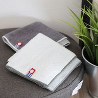 【LAKOLE/ラコレ】 今治産ハンドタオル（シンプル） ホワイト 1セット（1枚×2）